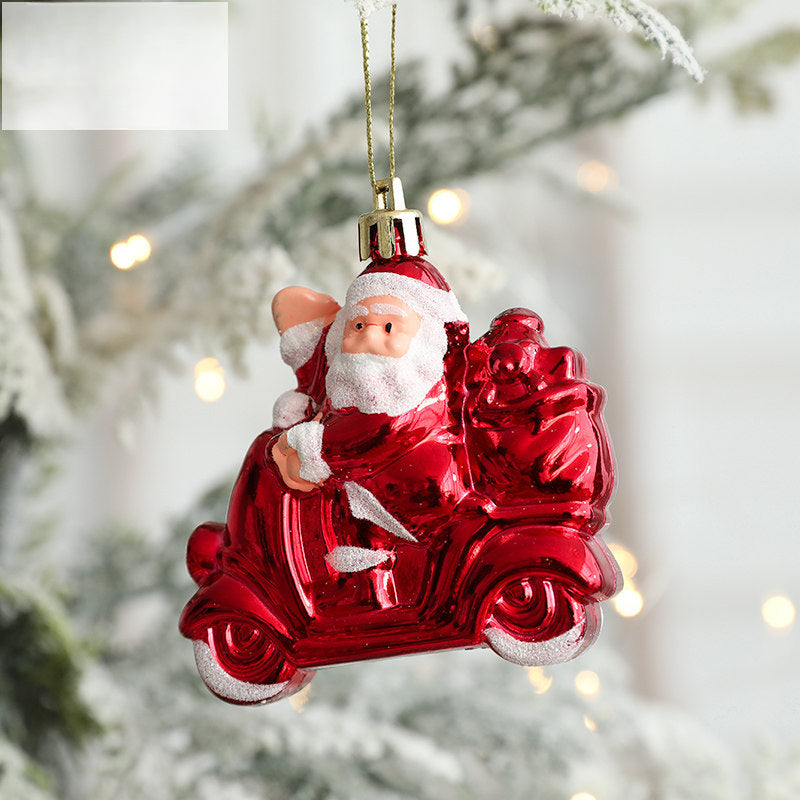 Wholesale Plastic Ice Cream Snowman House Pentagram Christmas Tree Pendant